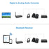 USB 192KHz DAC Digital to Analog Converter with Headphone Amplifier and Bluetooth V5.0 Receiver