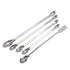 22 Pieces Steel Lab Spatula Micro Scoop Set, Tiny Mixing Spatula for Laboratory Sampling Spoon