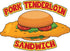 Pork Tenderloin Sandwich 8" Concession Decal Sign cart Trailer Stand Sticker Equipment
