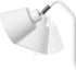 LD1071-WHT 16" Simple Designs Sleek Essentials Adjustable Metal Desk Task Lamp with Dual USB Ports, for Office, Desk