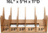 MobileVision Bamboo Paper Holder and Label Organizer, 5 Wide Dividers for Office Organization and Storage