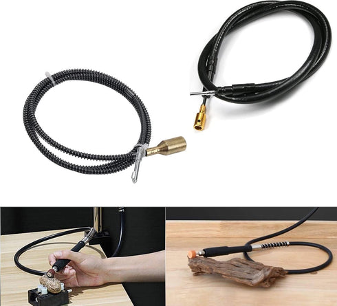 Auniwaig Flexible Shaft Core Drill Shaft Extension Tool for Bench Grinder, Compatible Rotary Grinder