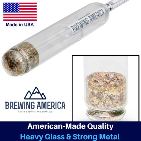 USA Made Maple Syrup Hydrometer Density Meter, Sugar and Moisture Content Measurement, BRIX & Baume Scales