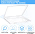 Kosiz 6 Pcs 12 x 12 Inch Paper Storage Case, Clear Portable Storage Box for Scrapbook, Documents, Office Supplies