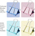 Binder Clips - 48 Pcs 1 Inch Paper Binder Clips with Holder for Desk, Medium Paper Clamps for Office Home