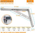 AmericFengBao Shelf,J5303-2P 1 Pair(10 inches) Heavy Duty Shelf Bracket,Welded Bracket,Stainless Steel Solid Shelf