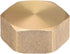 uxcell G3/4 Pipe Fitting Cap - Brass Hex Female Thread Hose Connector for Garden and Outdoor Water Pipes, 4Pcs