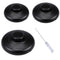 Volwiqu 3Pcs Floor Lamp Foot Switch,Black Foot Pedal Switch for Lamp Switch Replacement,Round