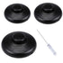 Volwiqu 3Pcs Floor Lamp Foot Switch,Black Foot Pedal Switch for Lamp Switch Replacement,Round