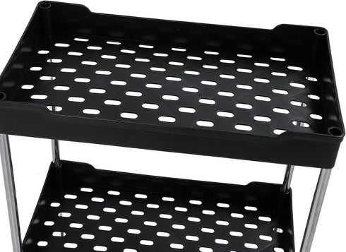 Miriam Song 4 Rolling Cart, Widened PP Stainless Steel, Tier with Wheels, Storage Trolley for Bathroom Furniture