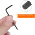 10pcs Hex Key Wrench 2.5mm L-Shape Chrome Vanadium Steel Metric Tool for Home Repair, Black