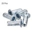 uxcell M8 Multi-Grip Rivet Nuts, 25pcs Pre-Bulbed Shank Flat Head Threaded Insert Nut, Carbon Steel for Construction