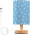CTYSHTDL Bedside Lamp Cat Paw Dog Blue Print Table Lamp for Bedroom LED