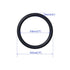 50 PCS Nitrile Rubber O Ring 20mm OD 18mm ID 1mm Width, Metric Buna-N NBR Sealing Gasket Plumbing, Gas, Automotive and Faucet Repair, Resist Oil and Heat O-Rings, Black