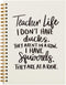 Funny Office Notebook Journal for Teacher Gifts, 5.5x8.3 Hardcover Spiral Notebook, Appreciation Gift for School