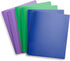 Blue Summit Supplies 3 Ring Plastic Binders, 1 Inch Light Flexible Plastic 3 ring Binders, with Soft Cover and Pocket, Colored Blue, Green, and Purple Bendable Binders, Assorted Colors, 6-Pack by Blue Summit Supplies