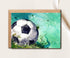 SNMDesigns Soccer Greeting Card - Sport-Themed Thanks Card - Coach Thank You Card - Coach Birthday Cheers Card