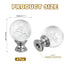 1/4-27 4Pcs PATIKIL Lamp Finial Cap for Lampshade Harp Top, Cap Nut Screw Cap Knob Clear Bubbles Ball Shaped Crystal