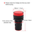 LED Indicator Light AC/DC 110V 20mA Flush Panel Mount Red, 10 Pcs