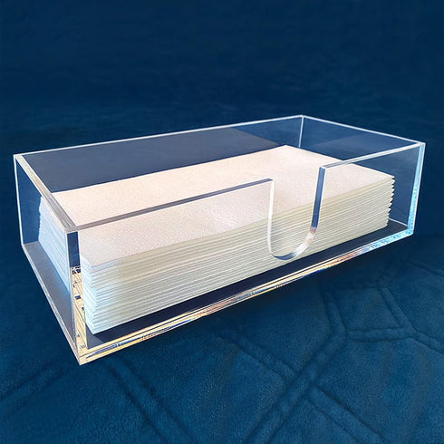 Sicily Acrylic Napkin Holder (5mm) Multifold Paper Towel Dispenser (9.87W x 4.75D