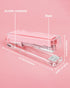 Clear Acrylic Stapler, Desktop Stapler, Office Stapler, Elegant Modern Desk Accessory for The Desk at Home, Office, or School(Pink) by Honagu