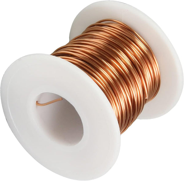 Fielect 0.8mm Inner Dia Enameled Copper Magnet Wire, 65.6Ft Length, QA-1-155 2UEW Model for Motors