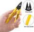 HongWay 5pcs Micro Flush Cutters, 5 inches Wire Cutter with Internal Spring for Electronics, Heating Wire, Soft Copper