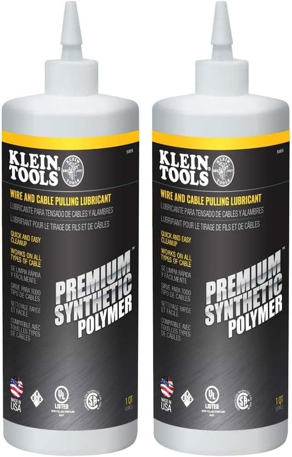 Premium Synthetic Polymer Wire and Cable Pulling Lubricant, 1-Quart Squeeze Bottle Klein