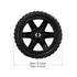JDYYICZ 5 Inch 2Pcs 22Lbs Shopping Cart Wheel Replacement Dia Rubber Foaming Black (Load Capacity Each)
