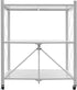 Oiveinya Cart,3-Tier Foldable Storage Rolling Portable Utility Service Cart with Wheels Folding Metal Cart Organizer
