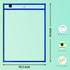50 Packs 10x14 Inch Dry Erase Pocket Sleeves, Reusable Clear Plastic Classroom Sleeves, Ticket Holders