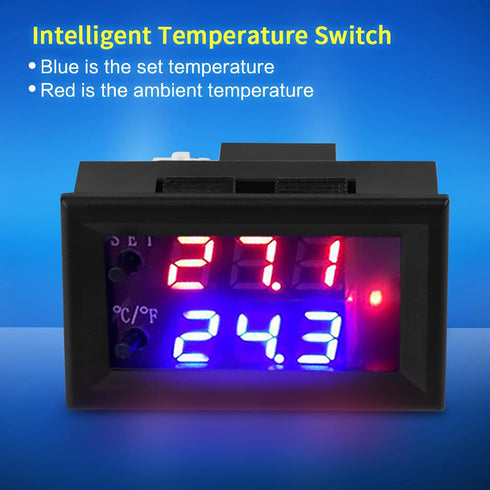 Temperature Controller Kit, PID Digital Display Microcomputer Thermostat Switch for Air Conditioning System