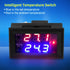 Temperature Controller Kit, PID Digital Display Microcomputer Thermostat Switch for Air Conditioning System