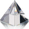 Crystal Pyramid Figurine Collectible, Transparent Glass Paperweight with Gift Box for Decoration (60mm)