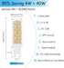 3Pack Dimmable Bulbs G9 White(2700K-6000K),Adjustable 1%-100% (120V,0.4-4.7W,40LM-450LM Wi-Fi Smart LED