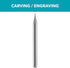 Dremel 108 Engraving Bit Rotary Tool Accessory - Perfect for Wood, Plastic, Linoleum, and Soft Metals