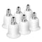 186Hub E12 to E26 Adapter, 6 Pack Candelabra to Medium Socket Adapter for