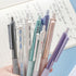 HeTaoCat 0.5mm Fine Point Retractable Gel Pens, Quick Drying, Black Ink, Box of 6 Pens (Multicolor)
