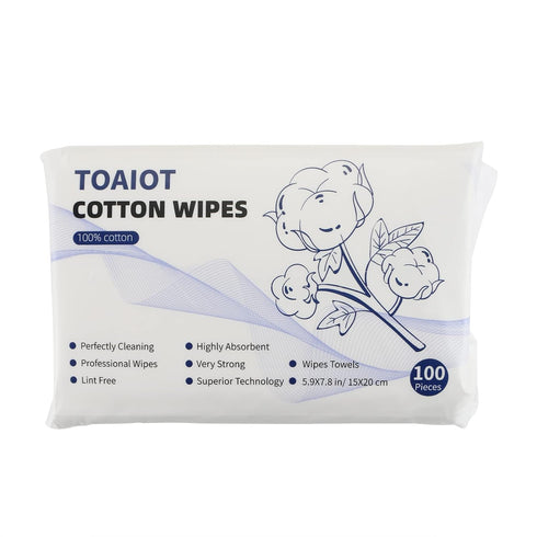 BCZAMD Toaiot 3D Printer Accessories Resin Cleaning Tool Dry Wipes - Lint Free - Flushable Towel - 100 Counts 15x20cm/ 5.9*7.8in for Cleansing Silicone Mat Model Vat Tank Air Purifier Part Imdinnogo