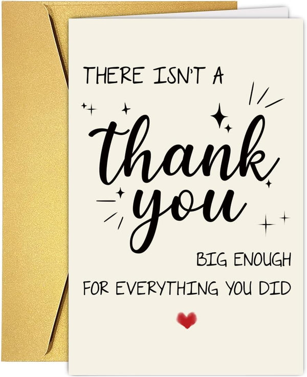 GVMGVM Funny Thank You Card for him her,Cute Thank You Gift for Boss