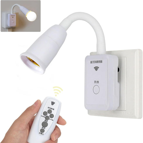 Smart Remote E26/E27 Plug in Light Socket 360 Flexible Rotatable LED Light