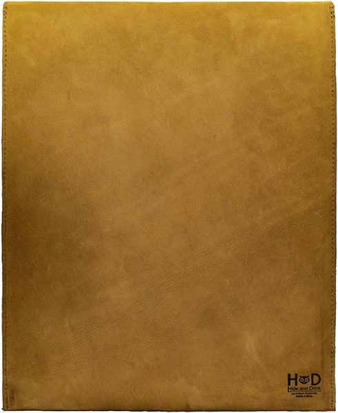 Hide & Drink Full Grain Leather Mailing Envelope Document Holder, Vintage Vertical Protector
