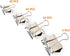 Binder Paper Clips, Assorted Sizes Set for Office School and Home Supplies, Silver