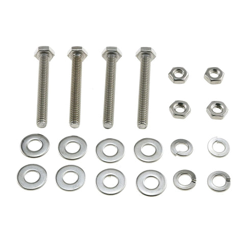 E-outstanding One-Way Tamper Resistant Screw Set, 4 Stainless Steel Mounting Bolts for Stop Signs and Traffic Signs