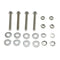 E-outstanding One-Way Tamper Resistant Screw Set, 4 Stainless Steel Mounting Bolts for Stop Signs and Traffic Signs