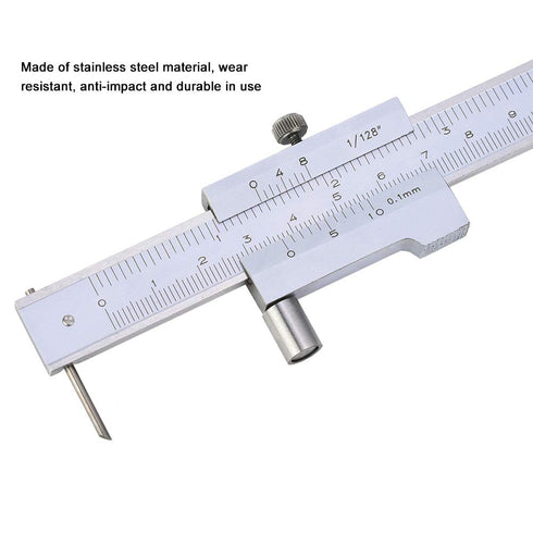 Vernier Caliper 200mm/8in Measuring Caliper, Dual Calibration Inch/Metric for Marking Gauge