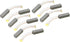 uxcell 10Pcs Carbon Brushes, 20mmx6mmx6mm for Electric Motor, Power Tool Replacement Repair Parts