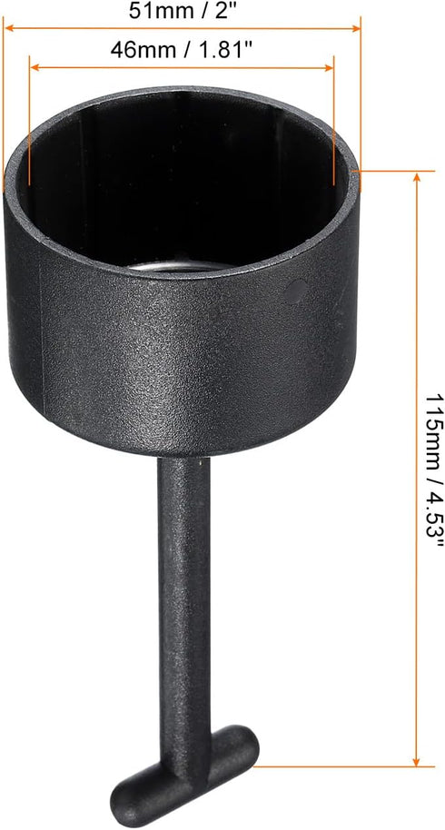 PATIKIL E27 Lamp Shade Socket Ring Removal Tool, 1 Pack Medium Base Threaded Shade Holder Rings Replacement Tool 10 Teeth by PATIKIL