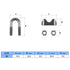 10PCS 1/4 Inch M6 Stainless Steel Wire Rope Cable Clip Clamp