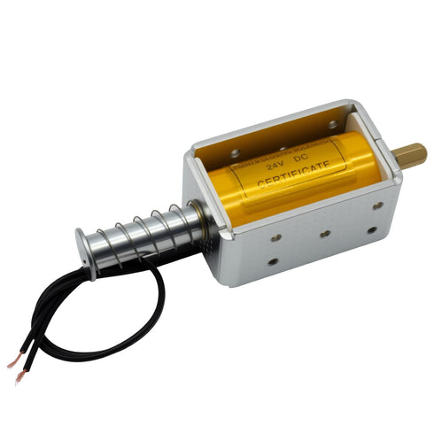 DC24V Linear Solenoid35mm Stroke Push-Pull Solenoid Electromagnet24V Electric MagnetLong Stroke Small Electromagnetic
